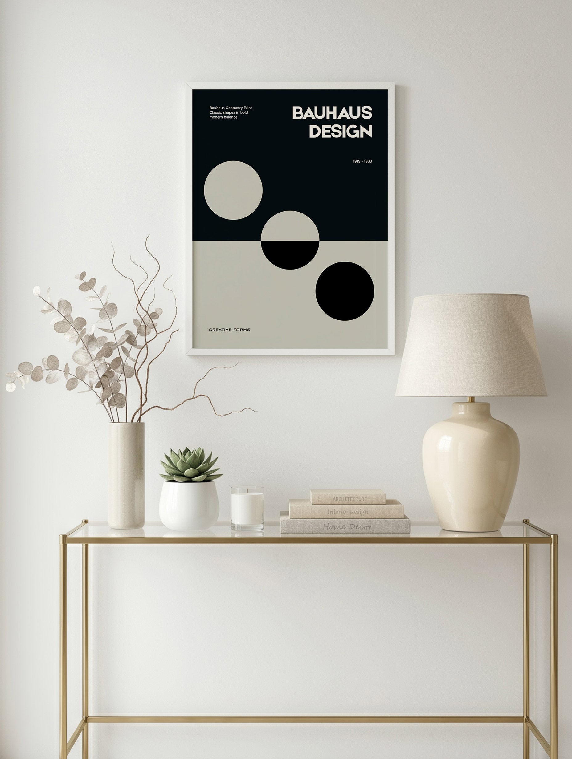 Bauhaus Circle Study Poster Mockup