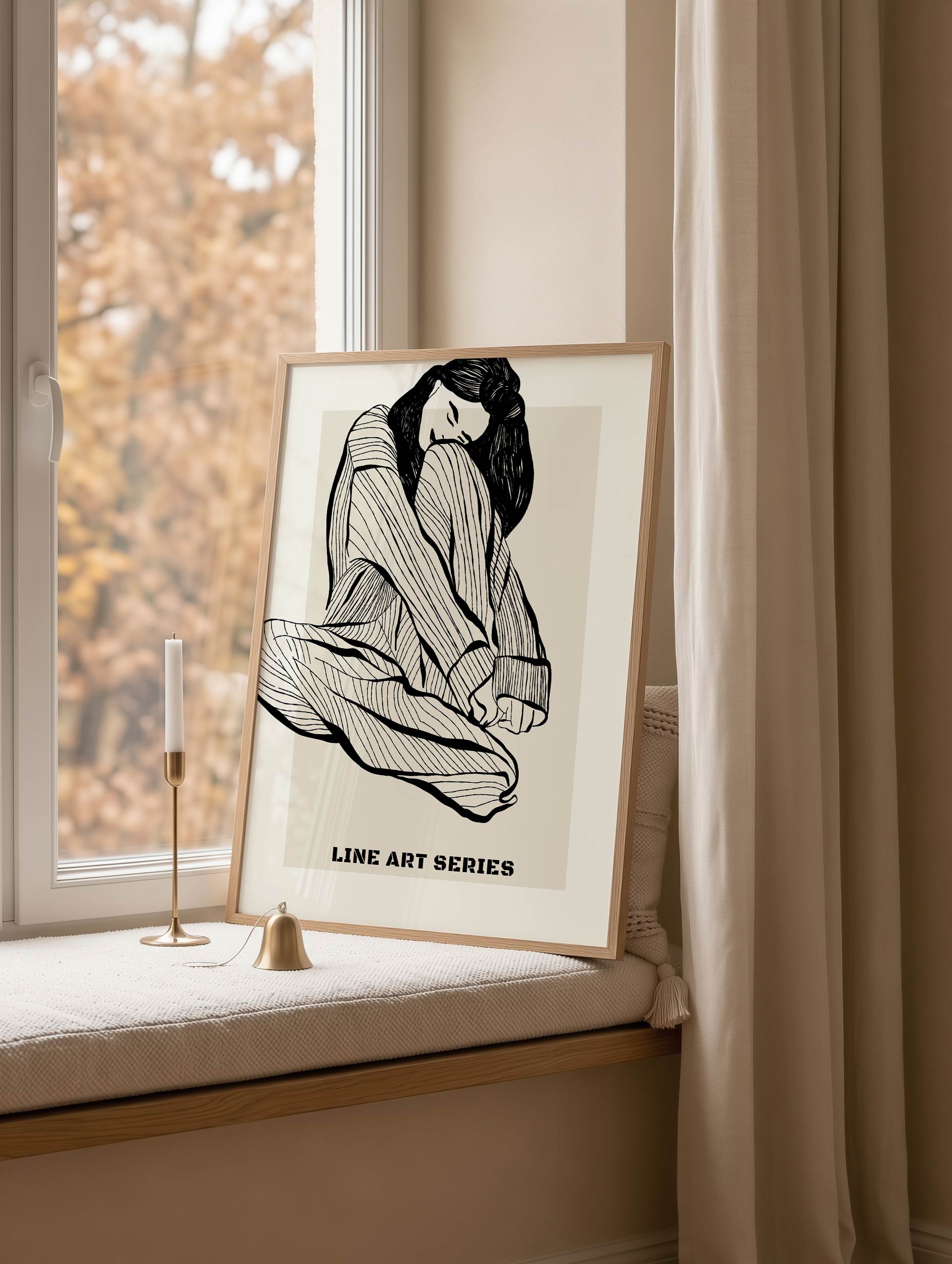 Resting Figure Poster Mockup
