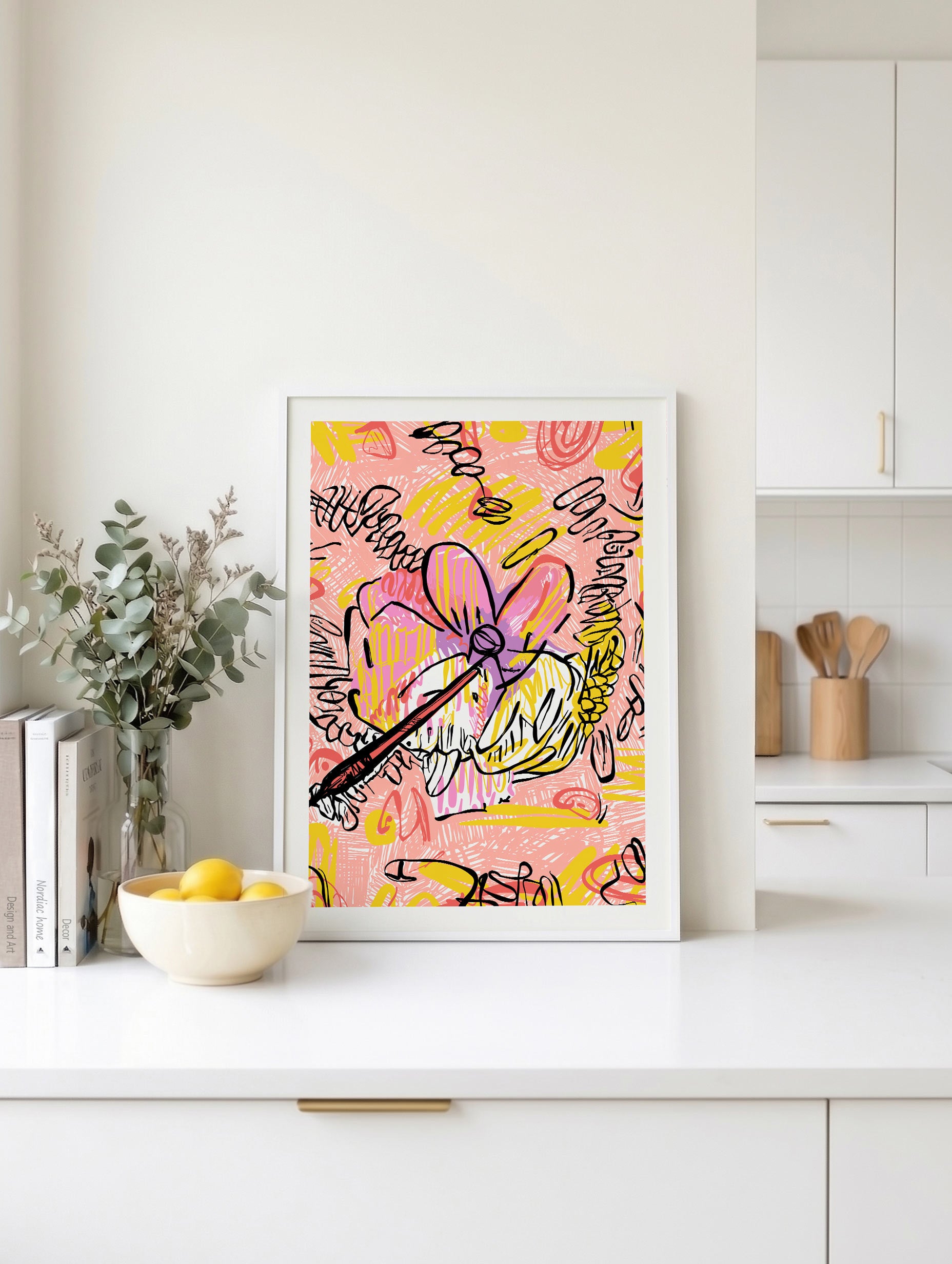 Sketch Bloom Heat Poster