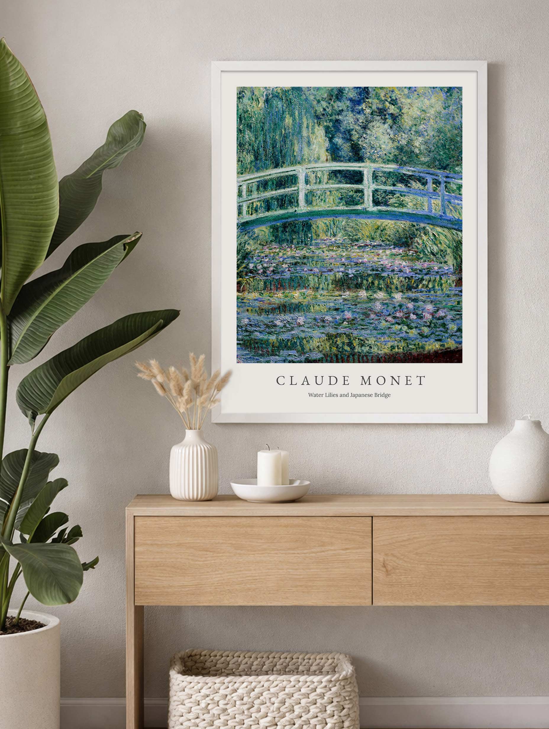 Water Lilies and Japanese Bridge - Claude Monet Mockup