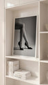 Beauty in Heels Black and White Poster Mockup