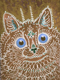 A Cat in Gothic Style - Louis Wain