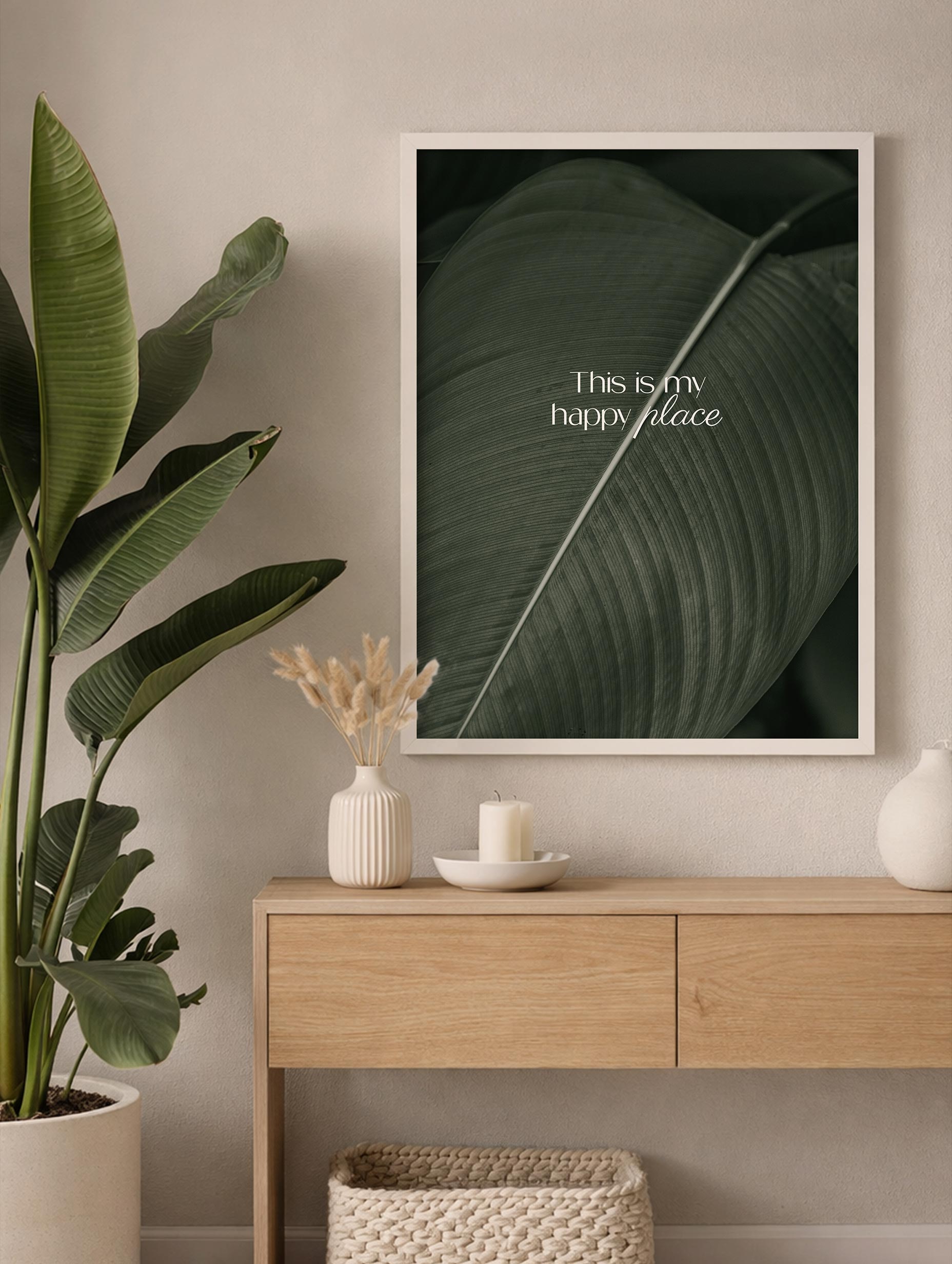 My Happy Place Poster Mockup