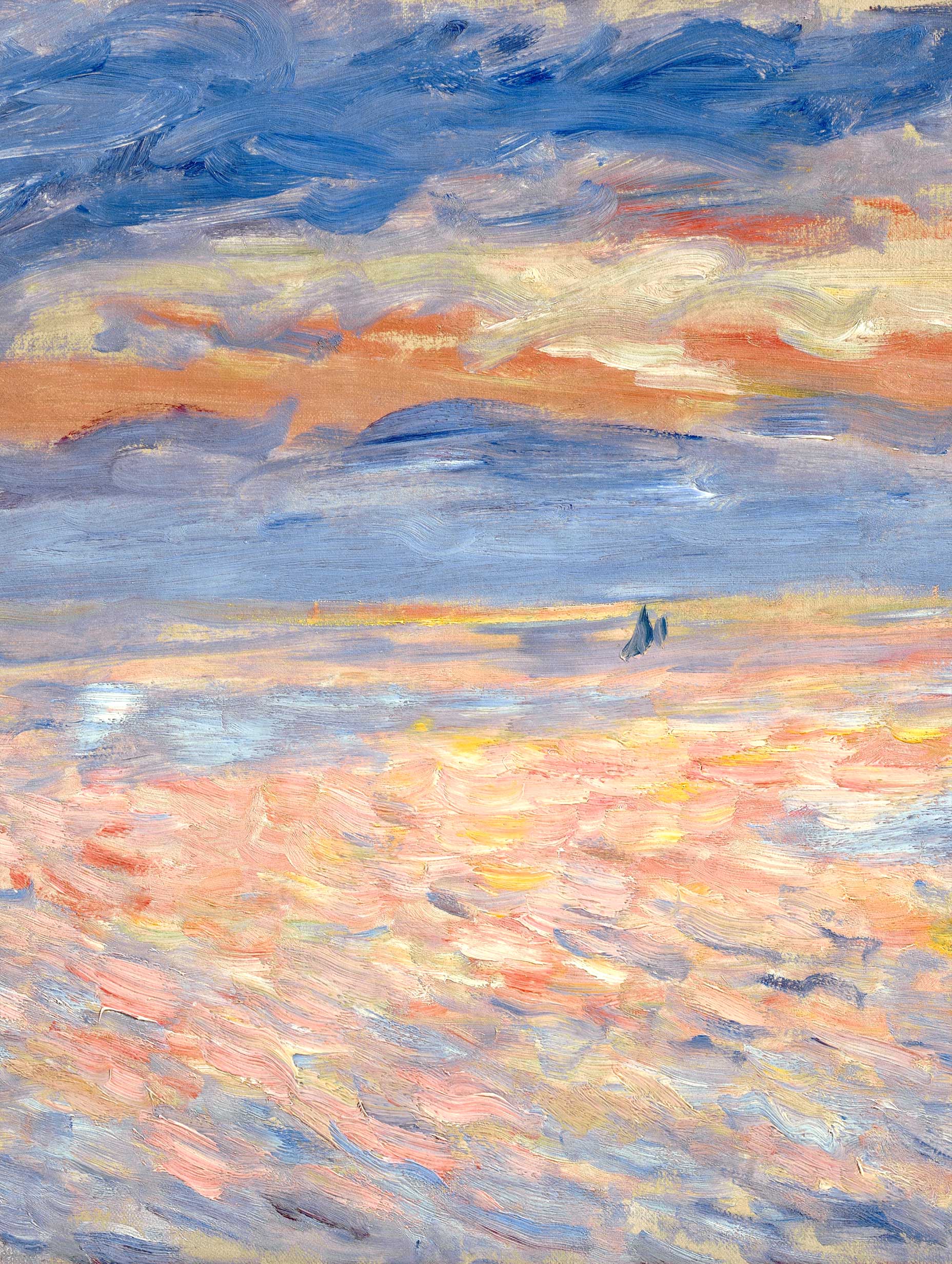 Sunset - Pierre Auguste Renoir Art Print