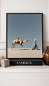Bedouin and His Camel Vintage Poster Mockup