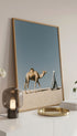 Bedouin and His Camel Vintage Poster Mockup