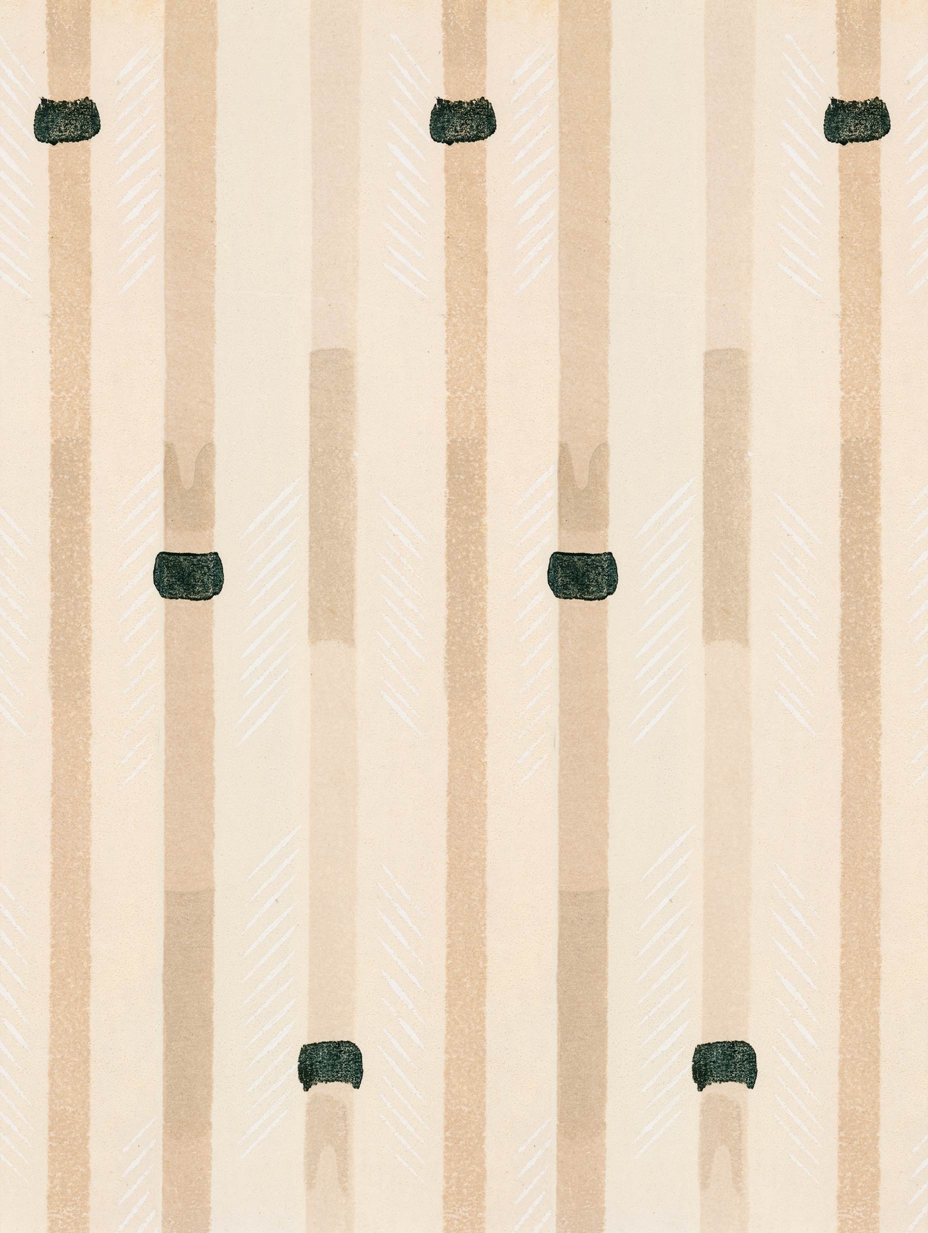 Japanese Textile No.3 - Shima Shima Poster