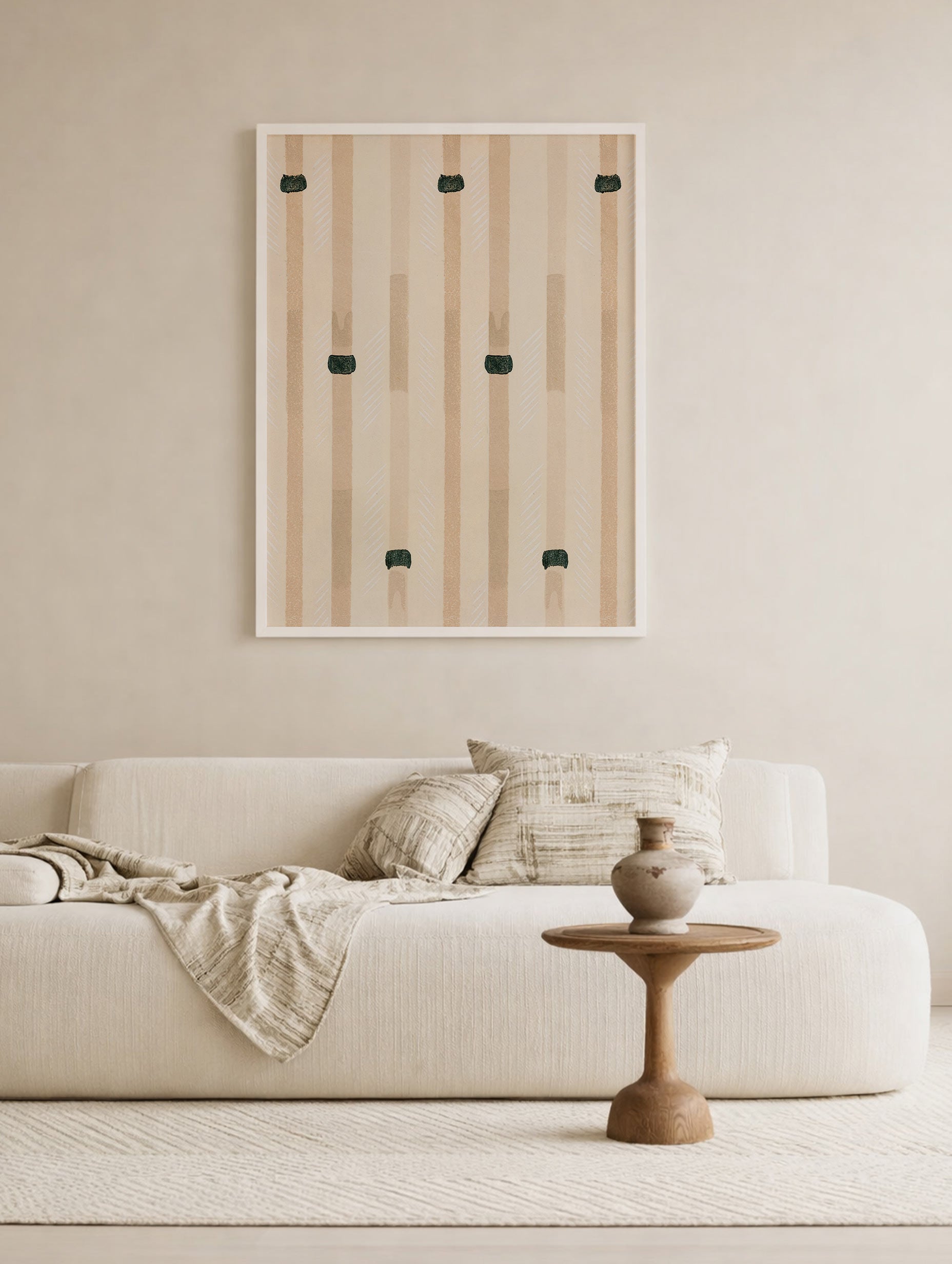 Japanese Textile No.3 - Shima Shima Poster Mockup