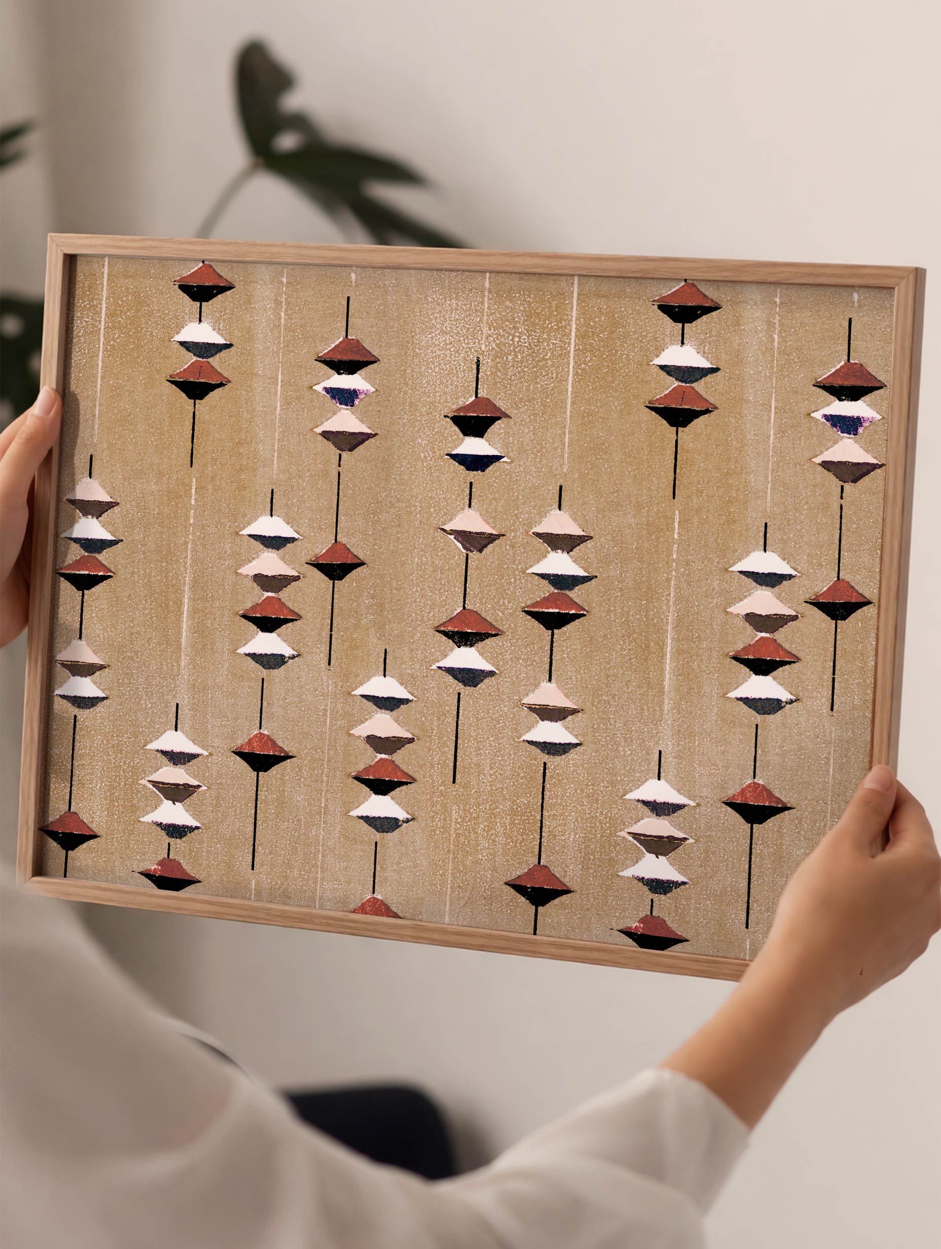 Brown Woodblock – Shima Shima Poster Mockup