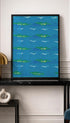 Japanese textile No.2 - Shima Shima Poster Mockup