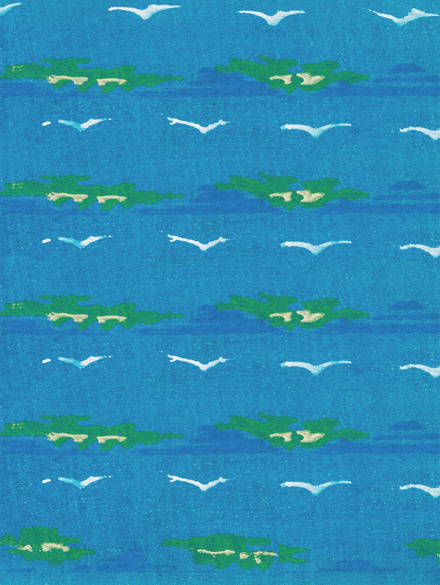Japanese textile No.2 - Shima Shima Poster