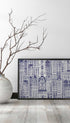 Blue City Buildings Poster Mockup