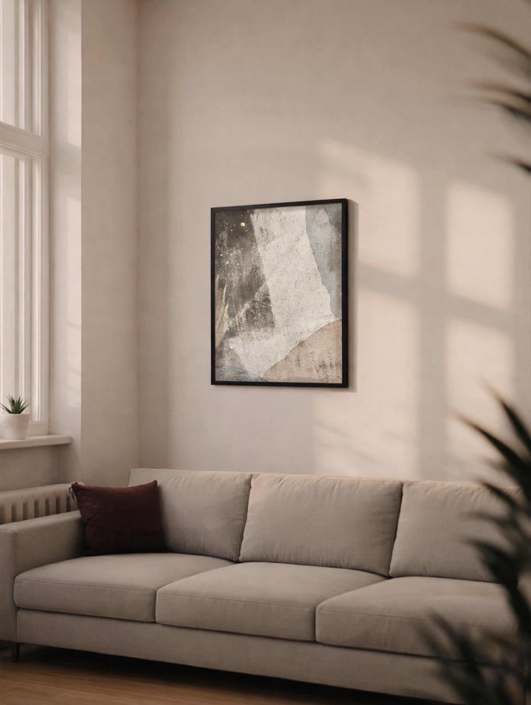 Brown Grunge Poster Mockup