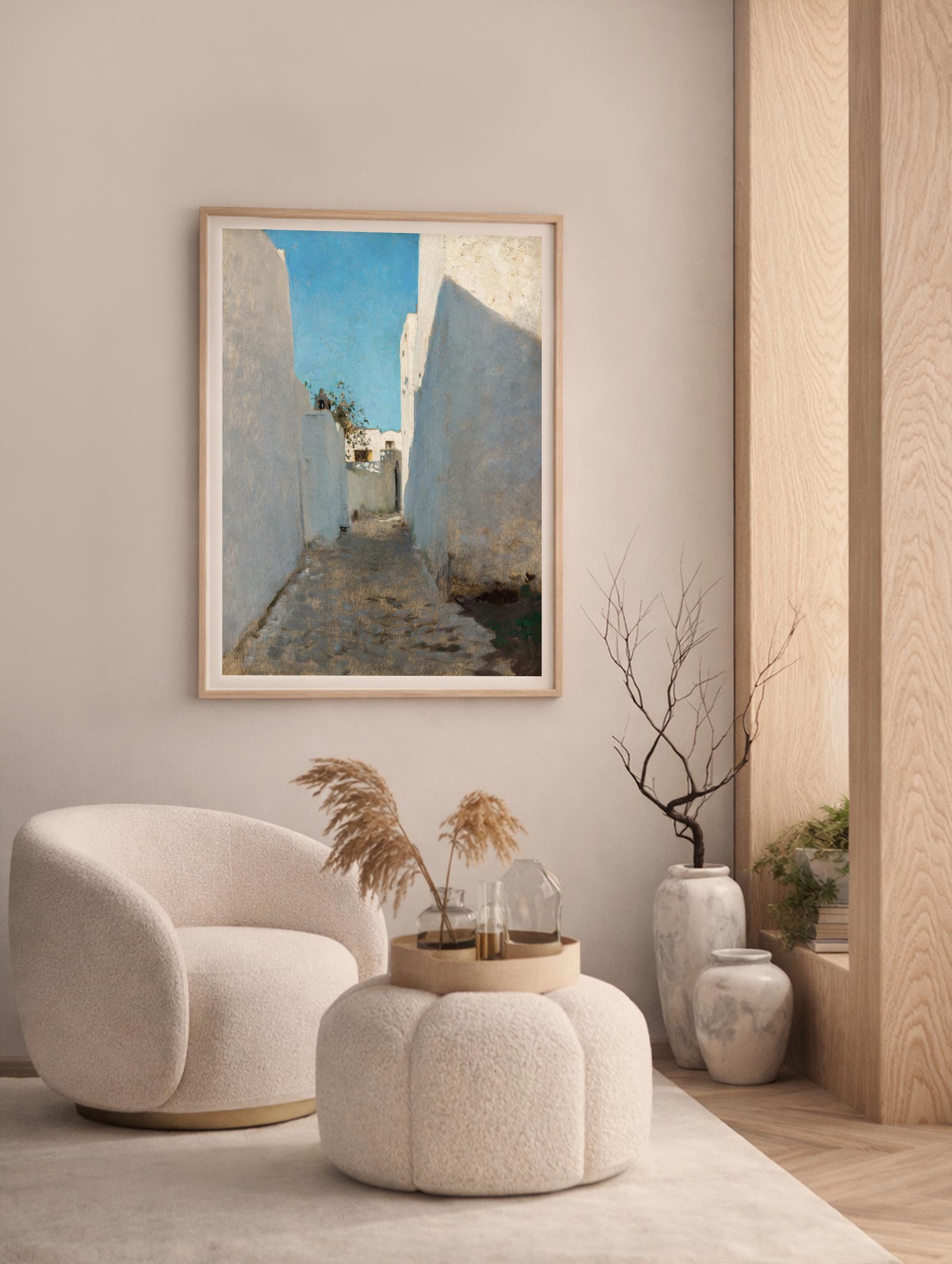Moroccan Street – John Singer Sargent Art Print Mockup