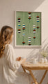 Japanese Textile Pattern – Shima Shima Poster Mockup