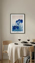 Blue Irises – Ohara Koson Art Print Mockup