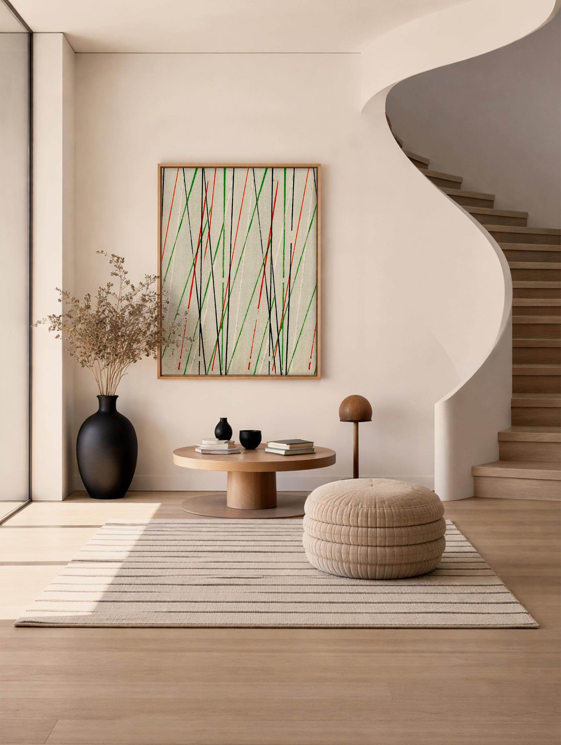Japanese Textile - Shima Shima Poster Mockup