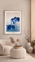 Blue Irises – Ohara Koson Art Print Mockup