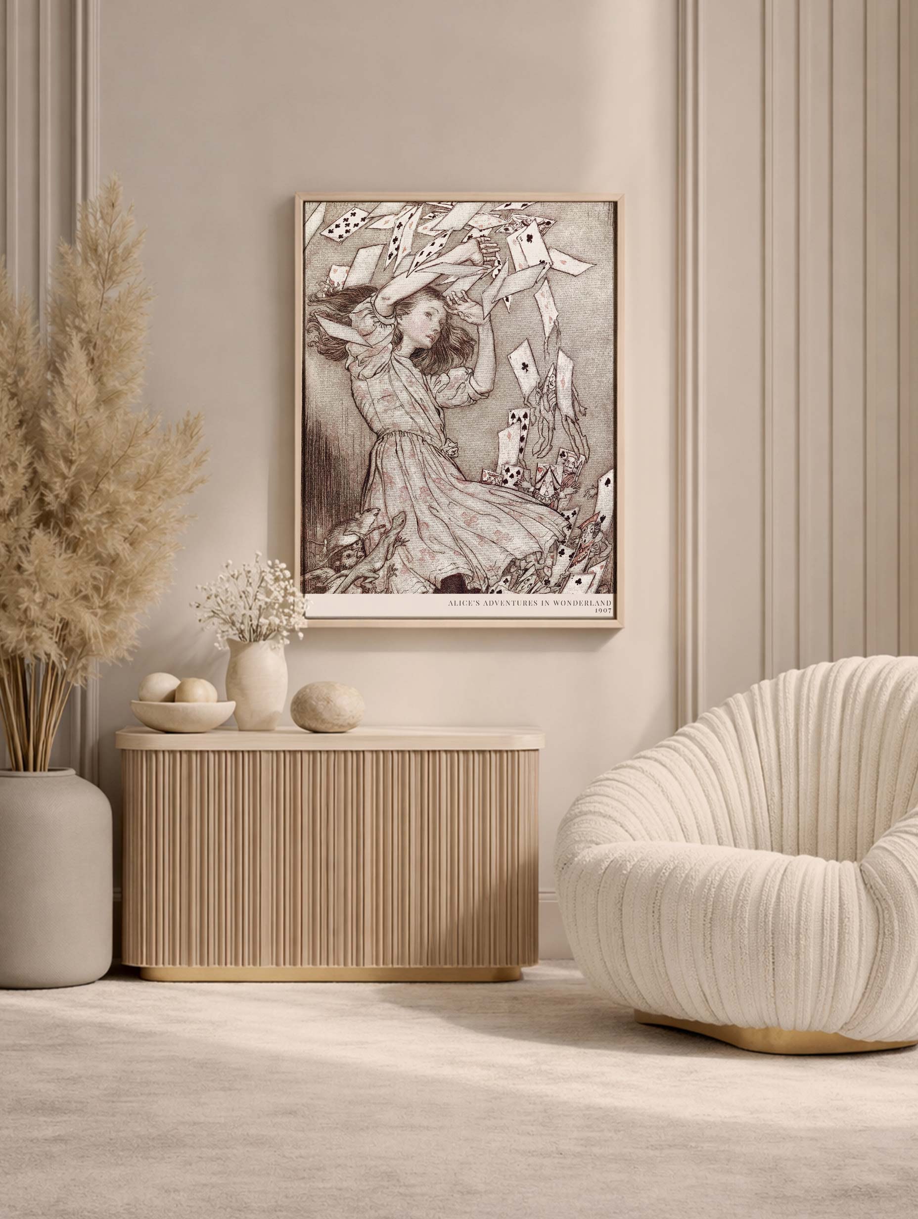 Alice’s Adventures in Wonderland – Arthur Rackham Art Print Mockup