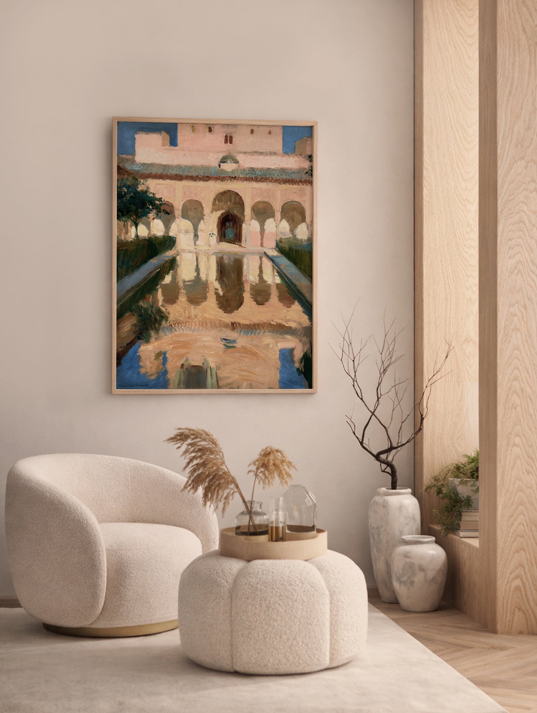 Hall of the Ambassadors, Alhambra, Granada – Joaquín Sorolla Art Print Mockup