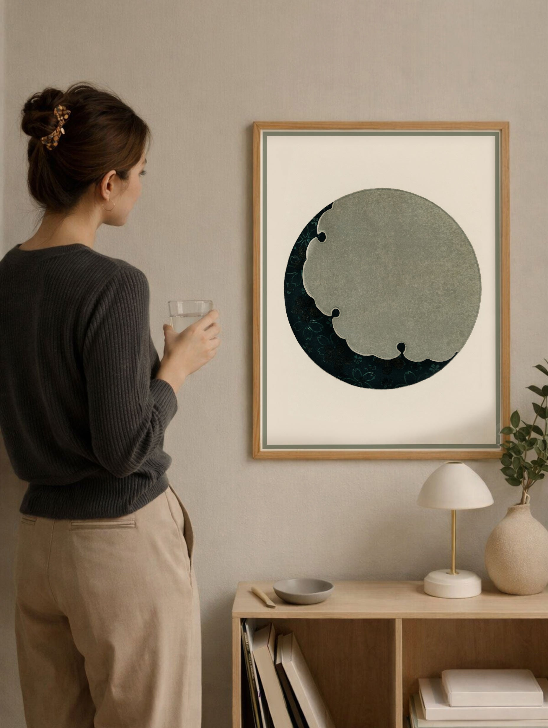 Moon – Watanabe Seitei Art Print Mockup