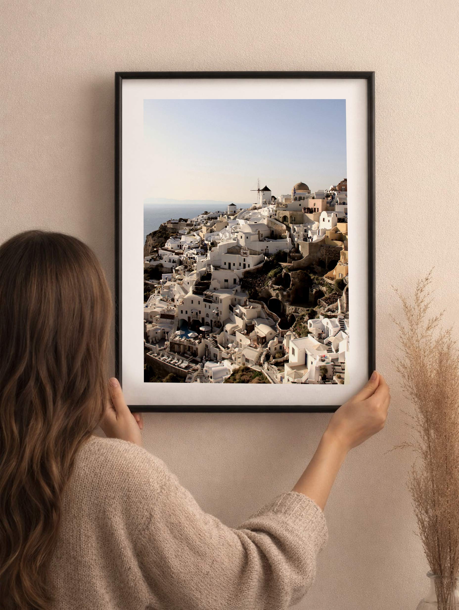Santorini, Greece Poster Mockup