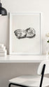Two opened oysters No 2 - Jean Bernard Art Print Mockup
