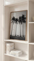 Palm Trees Black and White Botanical Poster Mockup