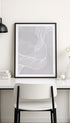 Abstract Line Wave Poster No 2 Mockup