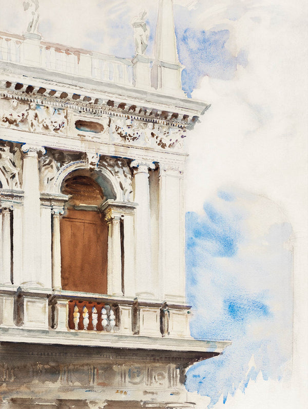 Ett hörn av biblioteket i Venedig - John Singer Sargent