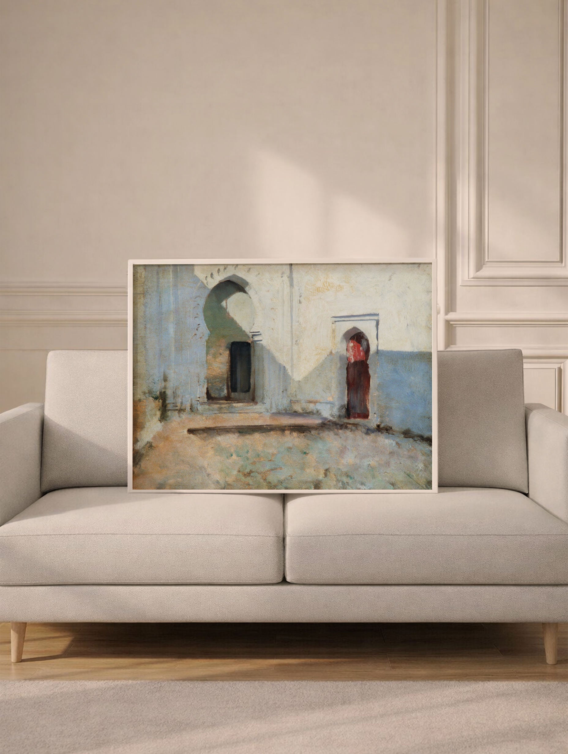Courtyard Tétouan - John Singer Sargent Art Print Mockup