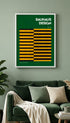 Bauhaus Stripe Rhythm Poster Mockup