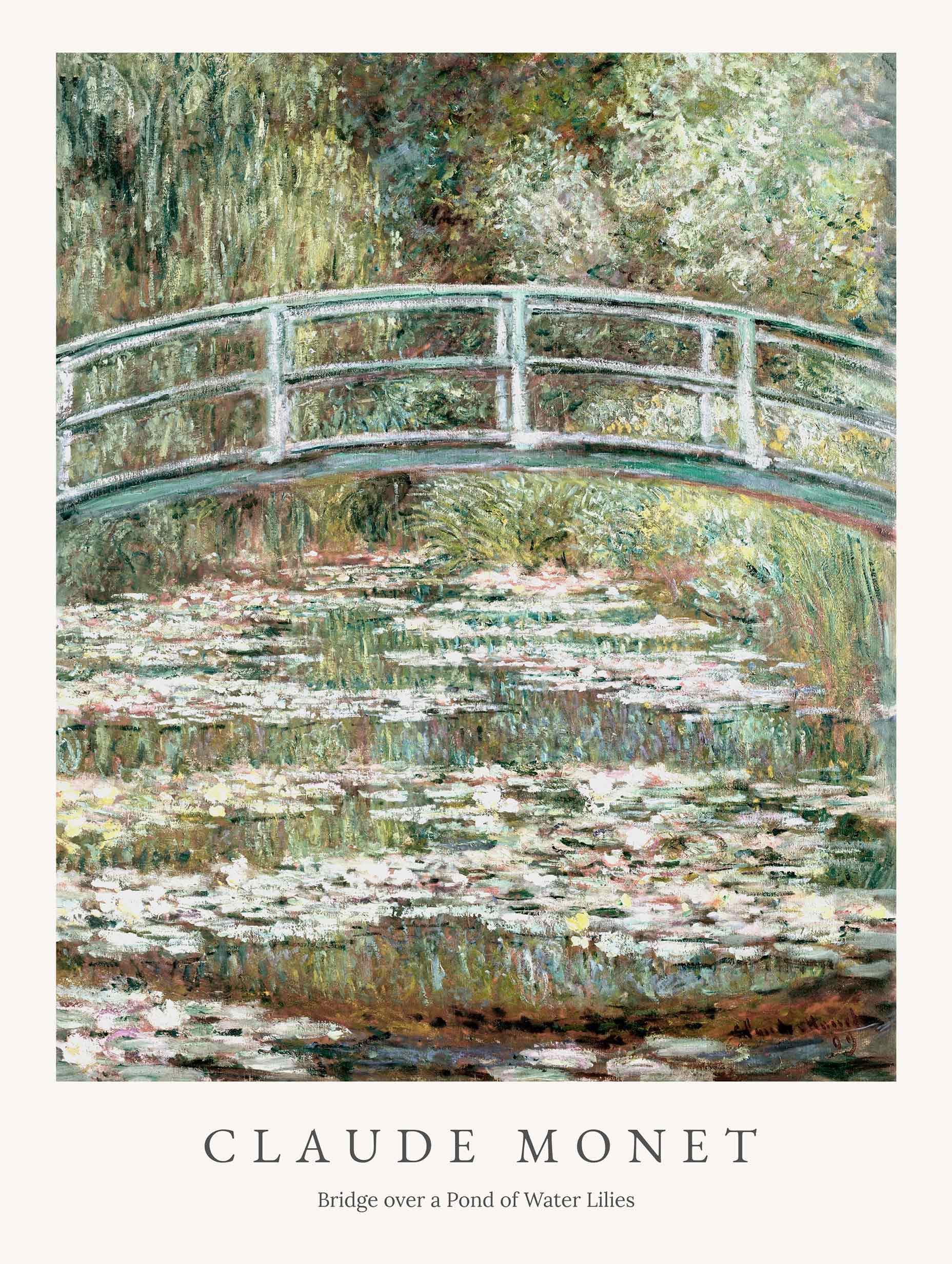 Bridge over a Pond of Water Lilies - Claude Monet 