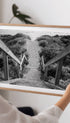 Wooden Path on a Beach Poster Mockup