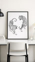Twin Tigers Poster Mockup