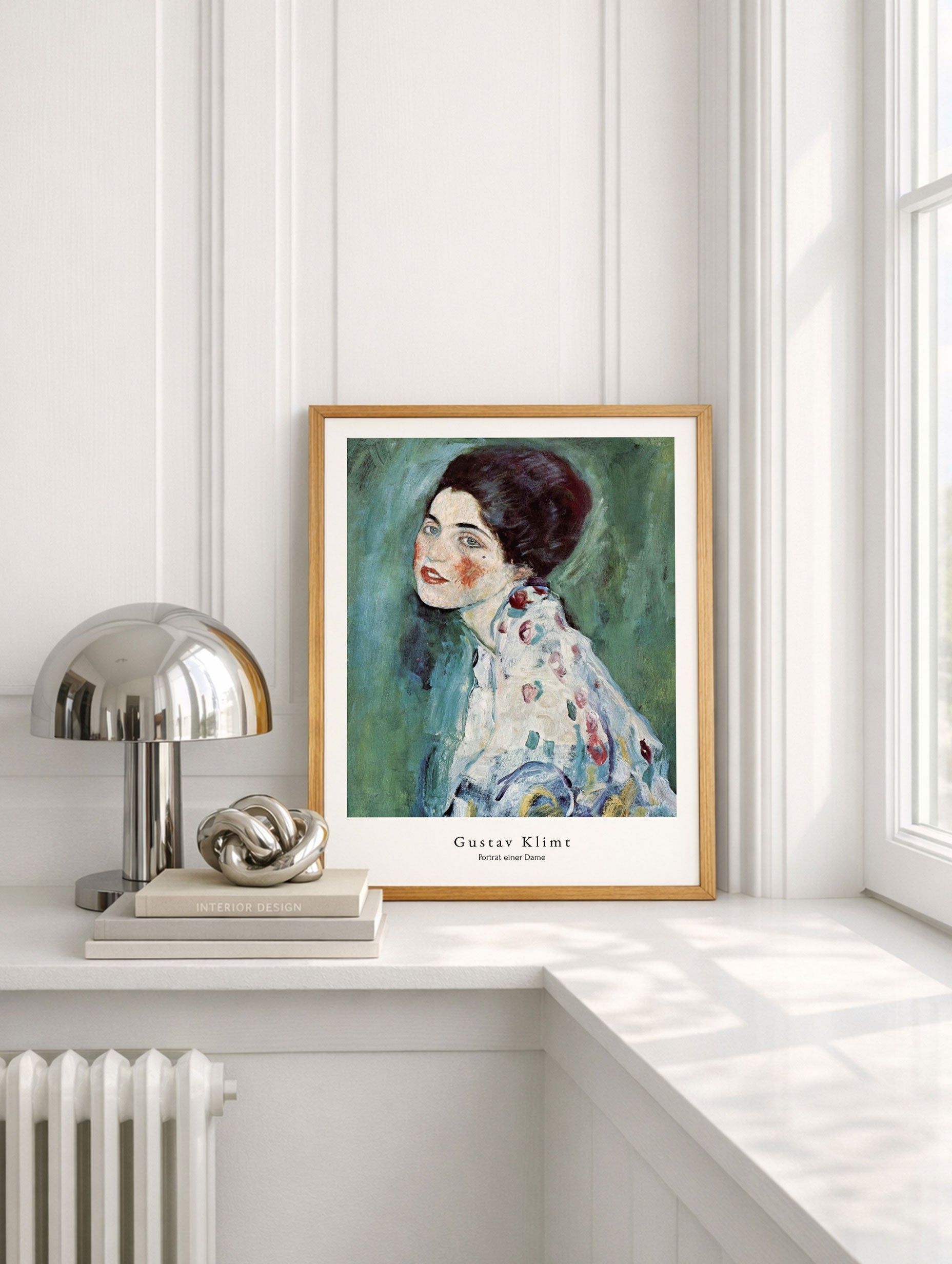 Portrait of a Lady - Gustav Klimt Art Print Mockup