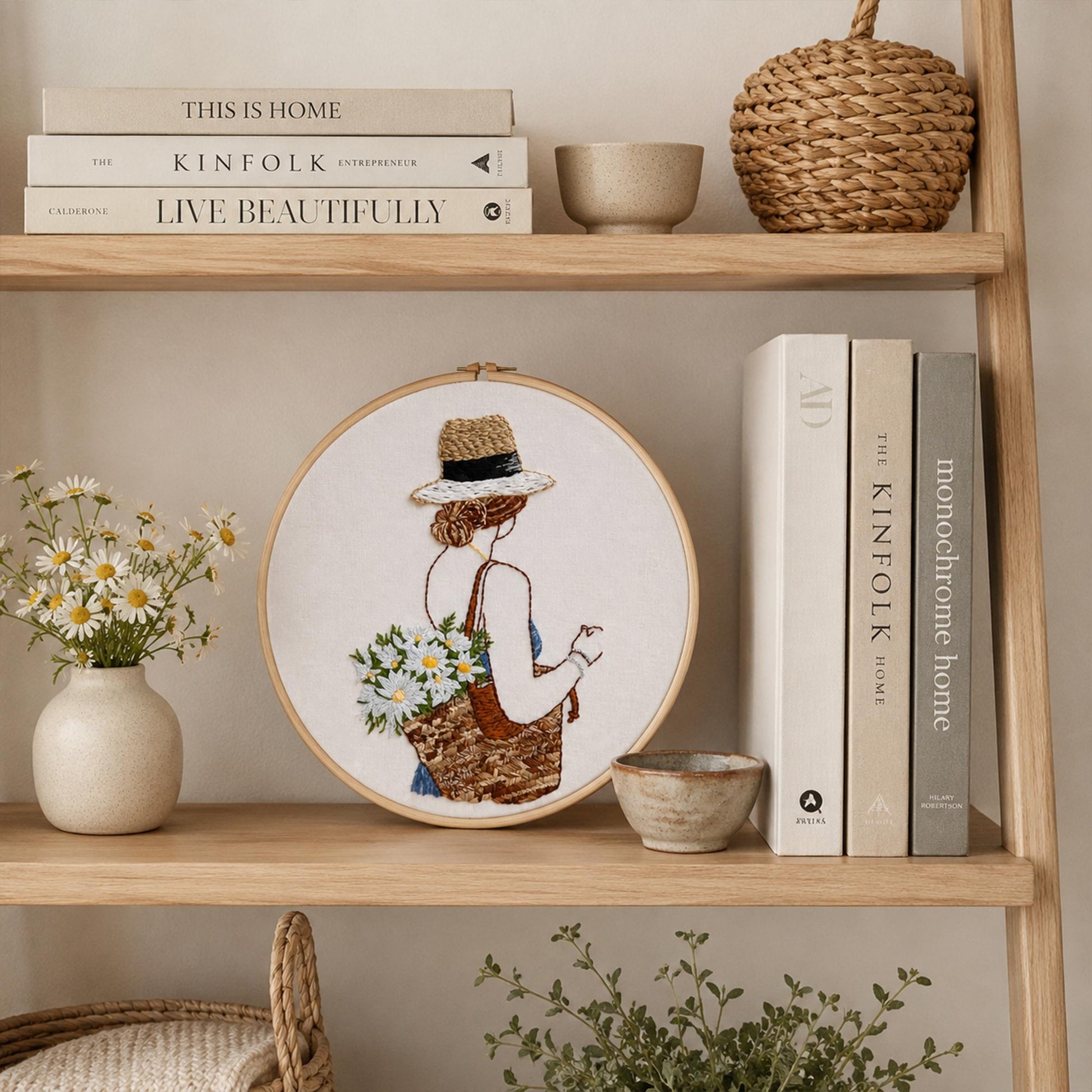 Broderidesign för körsbärsblommor
