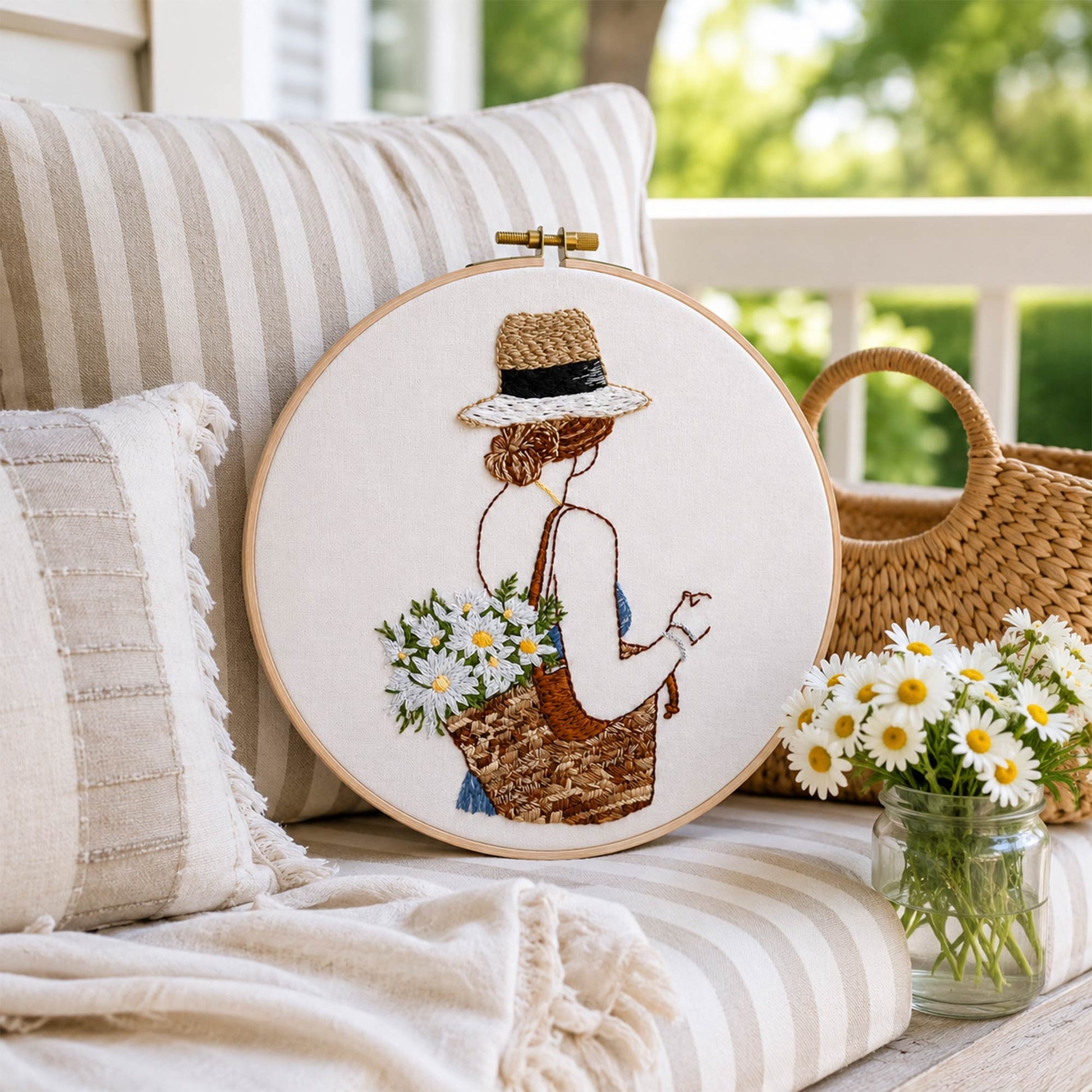 Broderidesign för körsbärsblommor