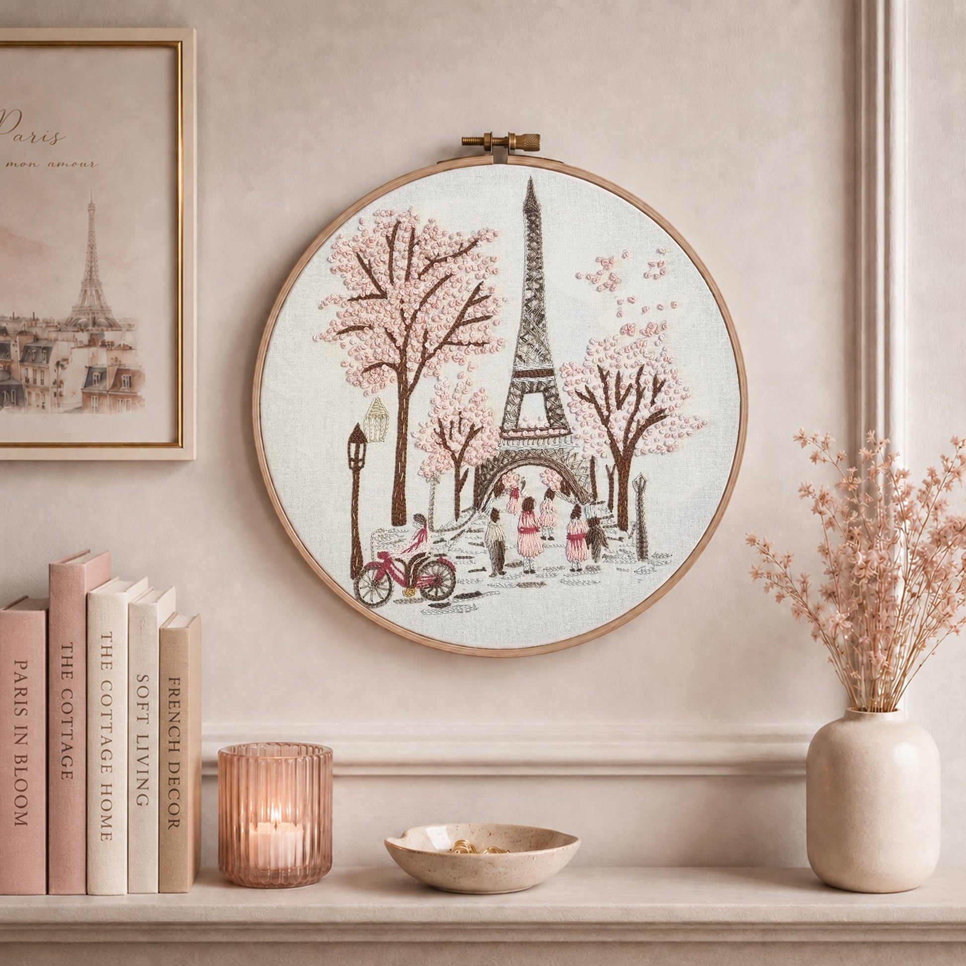 Parisblommor broderidesign