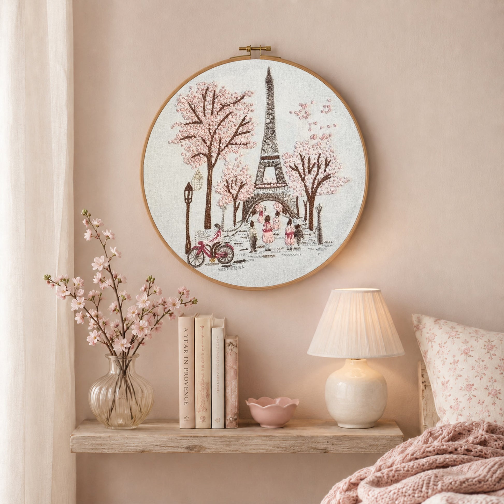 Parisblommor broderidesign