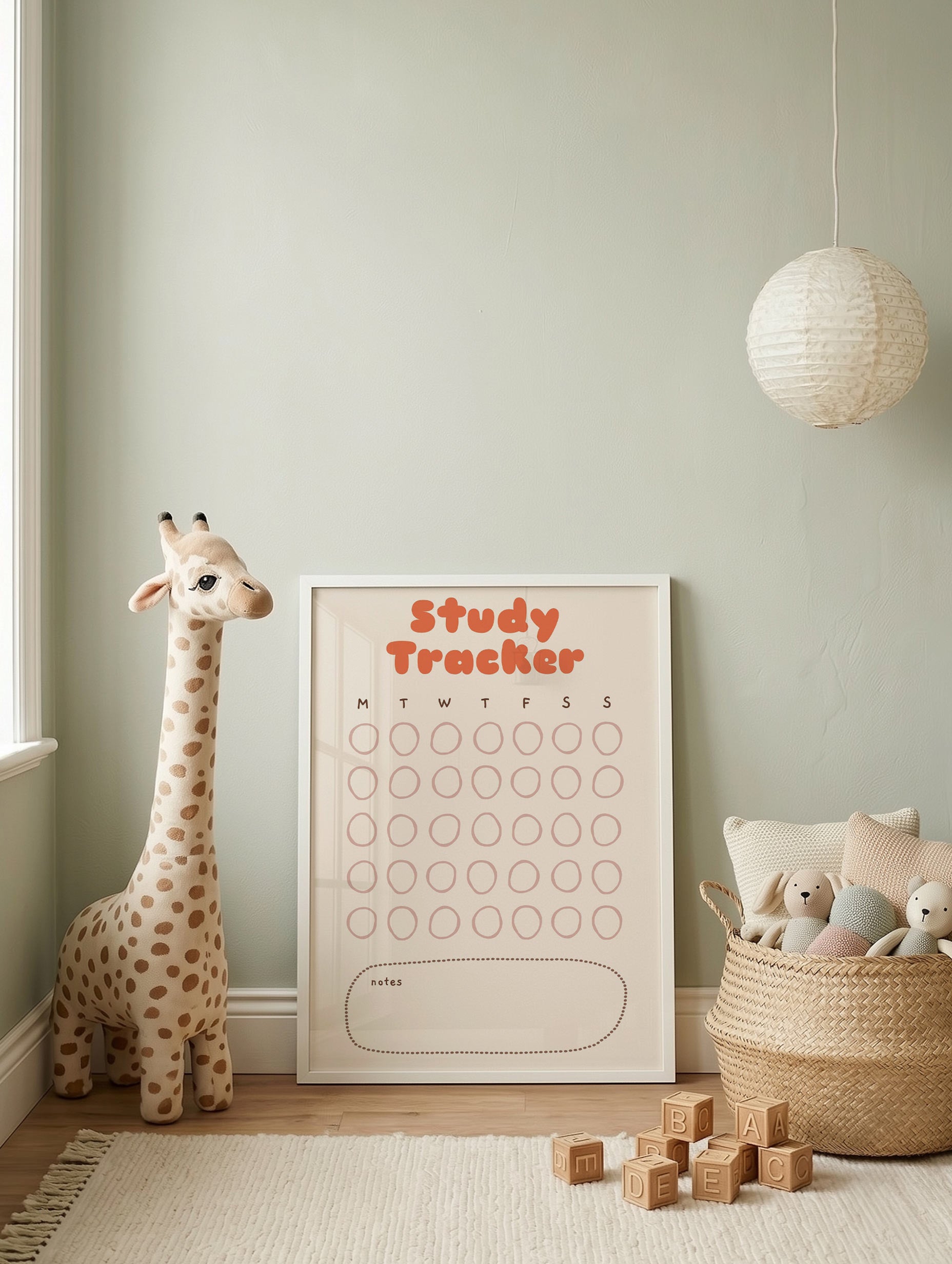 Study Tracker Poster No. 1 Mockup