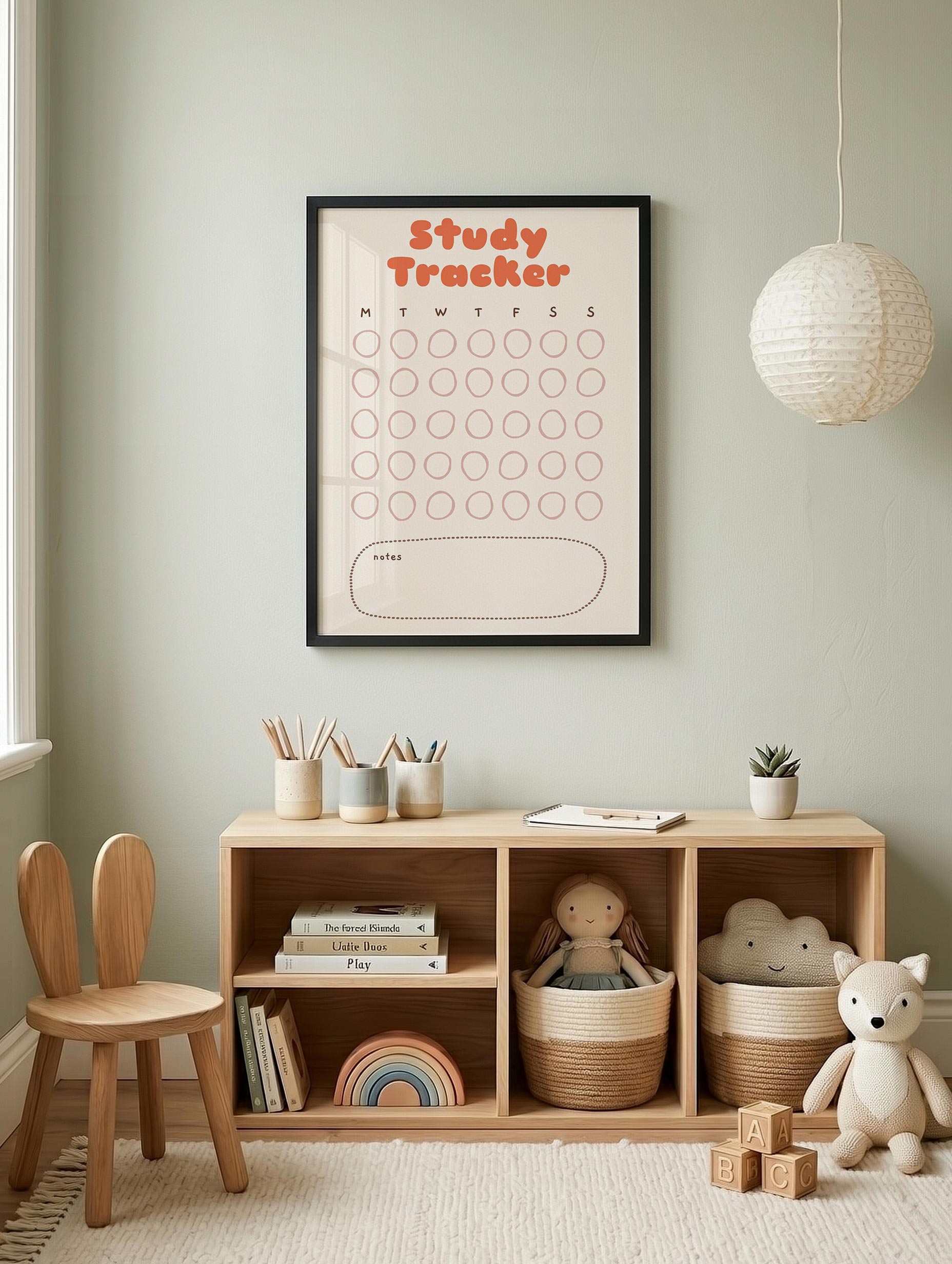 Study Tracker Poster No. 1 Mockup
