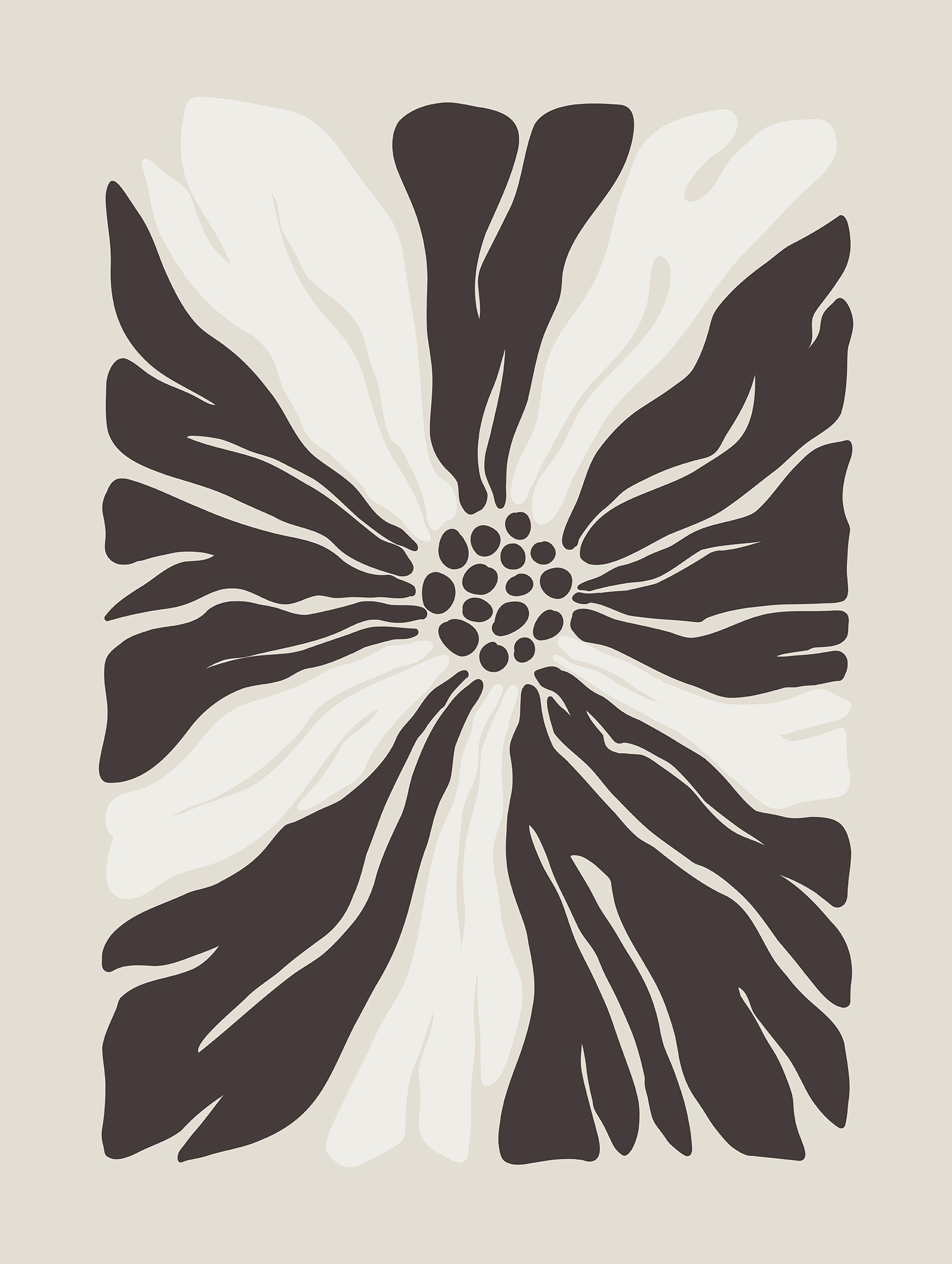 Abstract Flower Poster