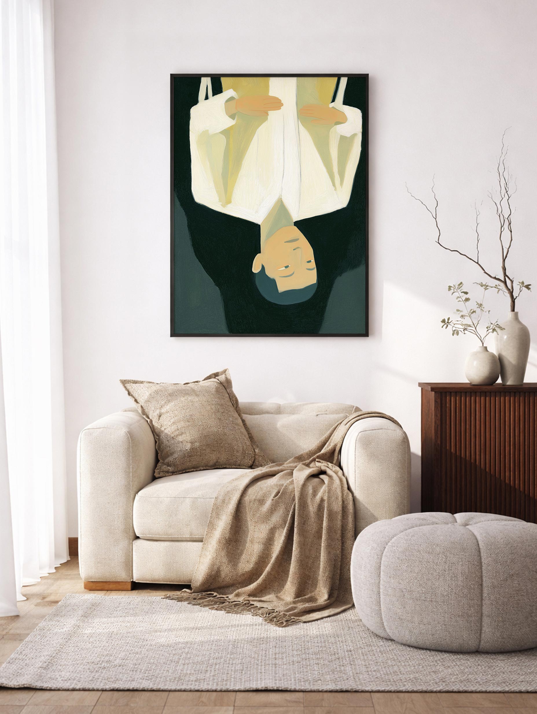 Upp och ner porträttposter