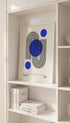 Bauhaus Blue Geometry Poster Mockup