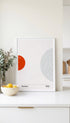 Bauhaus Red Balance Poster Mockup