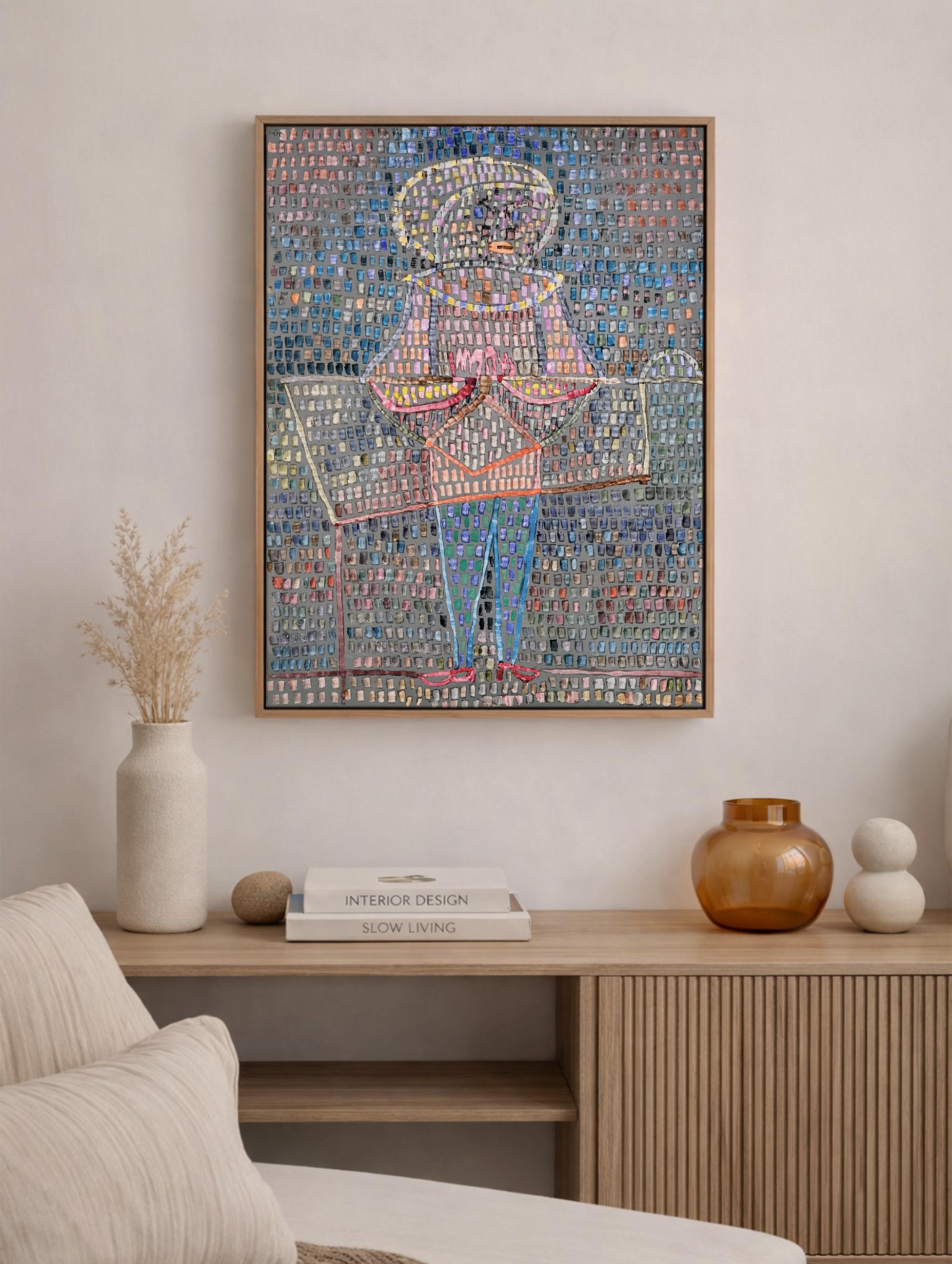 Boy in Fancy Dress - Paul Klee Art Print Mockup