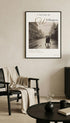 A Wet Day in Wellington Vintage Poster Mockup