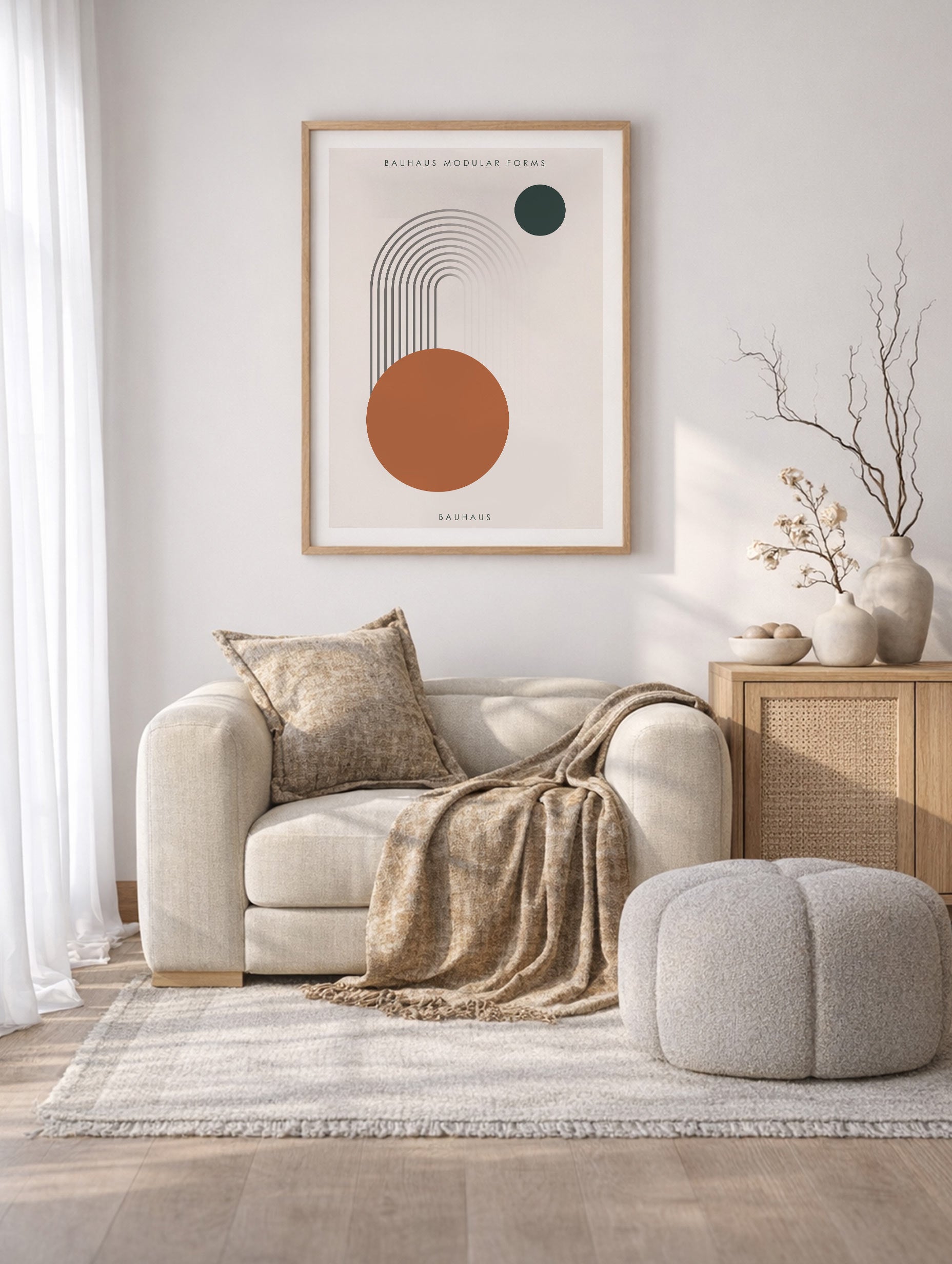 Modern abstrakt bohemisk poster