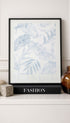 Almost Blue Leaf Art Mockup